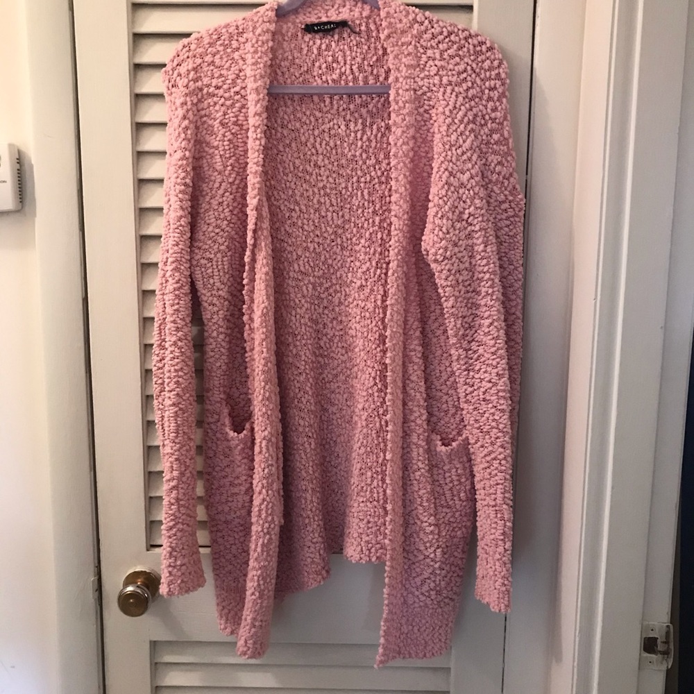 Pink Popcorn Cardigan